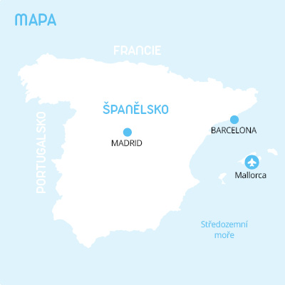 Španělsko mapa